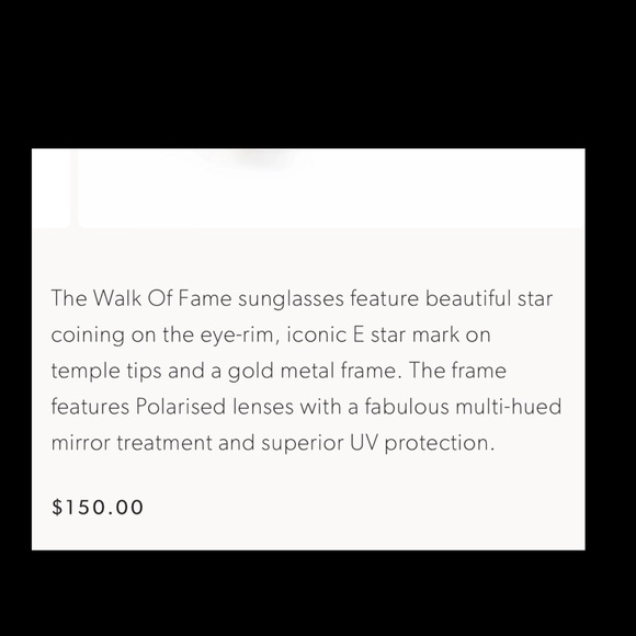 Elton John Walk of Fame Sunglasses.